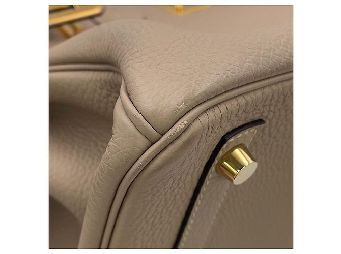 Hermès Borsa Hermes Birkin 30 in Gris Tourterelle - vista 13