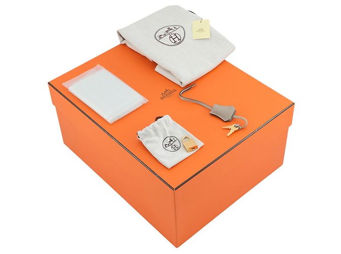 Hermès Borsa Hermes Birkin 30 in Gris Tourterelle - vista 19