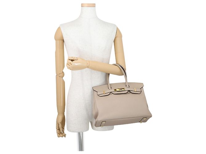 Hermès Borsa Hermes Birkin 30 in Gris Tourterelle - vista 4