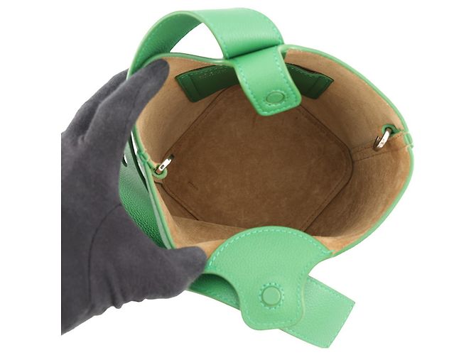 Borsa a mano mini in pelle Pebble Loewe - vista 6