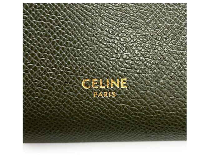 Céline Borsa in pelle verde Celine - vista 16