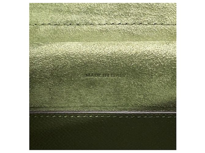 Céline Borsa in pelle verde Celine - vista 17