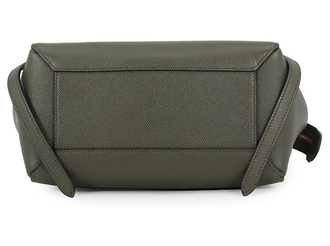 Céline Borsa in pelle verde Celine - vista 3