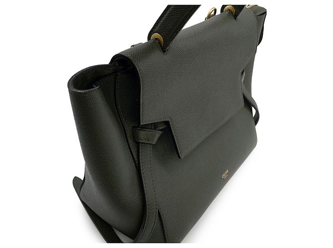 Céline Borsa in pelle verde Celine - vista 7