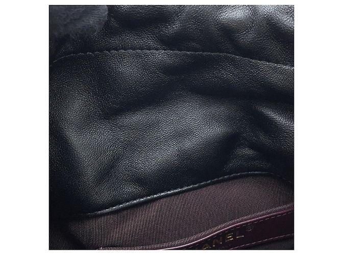 Borsa a tracolla con catena Chanel in pelle d'agnello - vista 11
