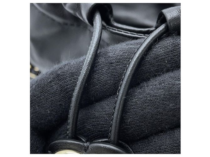 Borsa a tracolla con catena Chanel in pelle d'agnello - vista 9