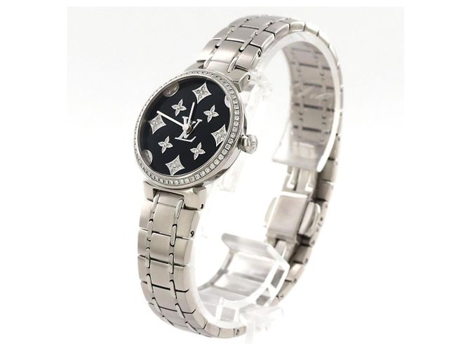 Reloj Louis Vuitton Tambour Slim D QA161 SS Quartz - vista 2
