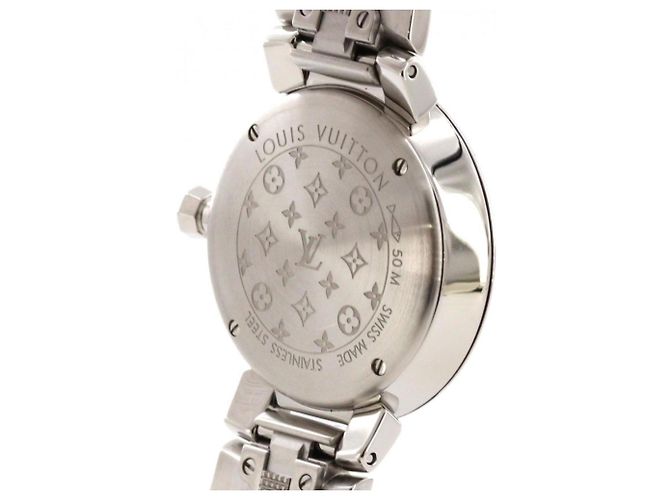 Reloj Louis Vuitton Tambour Slim D QA161 SS Quartz - vista 5