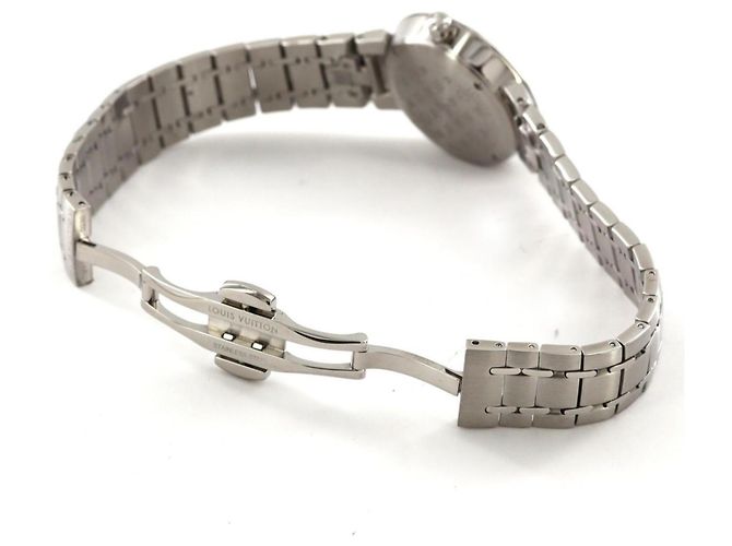 Reloj Louis Vuitton Tambour Slim D QA161 SS Quartz - vista 6