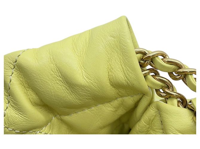 Borsa a mano Chanel 22 Mini Coco Mark in pelle di vitello lucida - vista 11