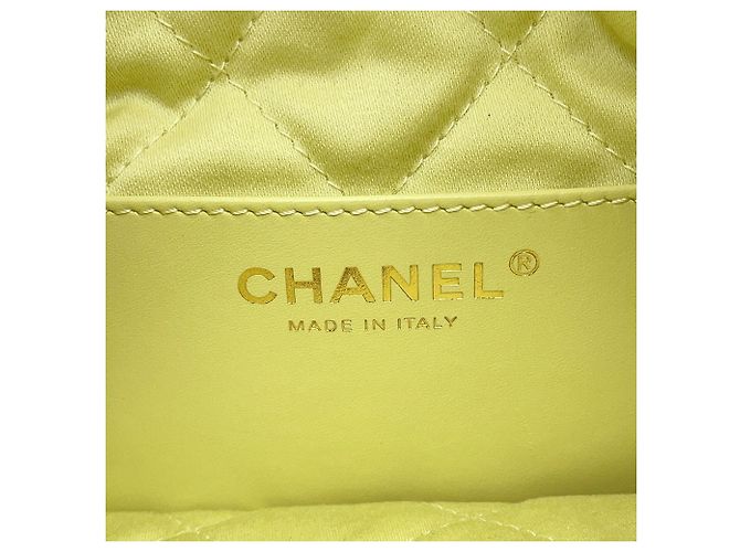 Borsa a mano Chanel 22 Mini Coco Mark in pelle di vitello lucida - vista 18