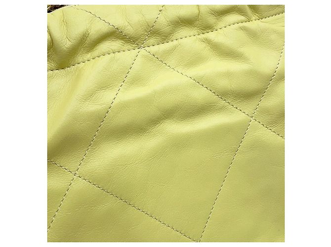 Borsa a mano Chanel 22 Mini Coco Mark in pelle di vitello lucida - vista 8