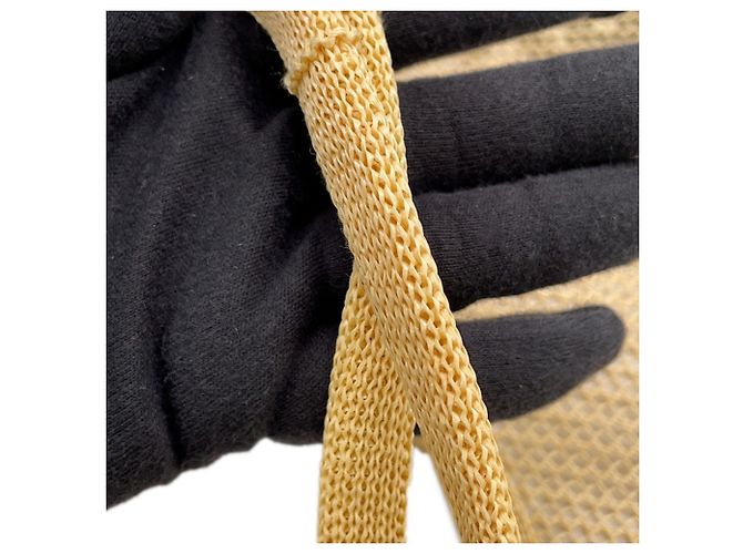 Borsa Tote Miu Miu Ivy in rafia e lino - vista 10