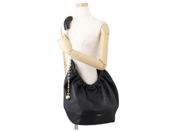 Borsa a spalla Loewe Squeeze Medium Melona Palam - vista 5