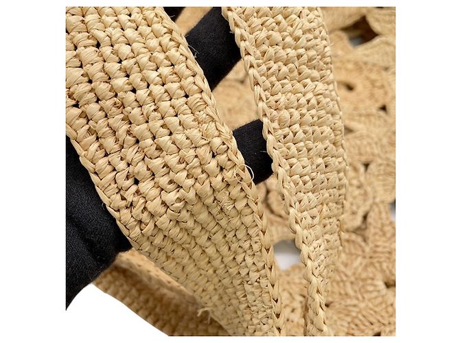 Borsa in rafia beige Loewe - vista 10