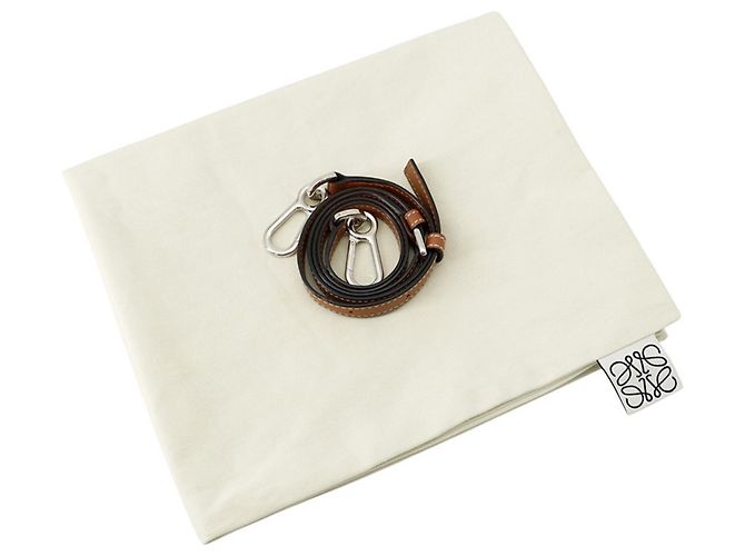 Borsa in rafia beige Loewe - vista 14