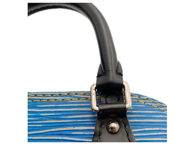 Borsa Louis Vuitton Alma Nano Epi Denim - vista 12