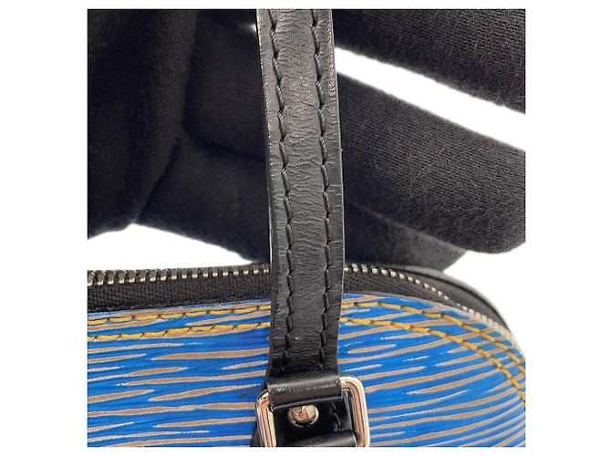 Borsa Louis Vuitton Alma Nano Epi Denim - vista 13