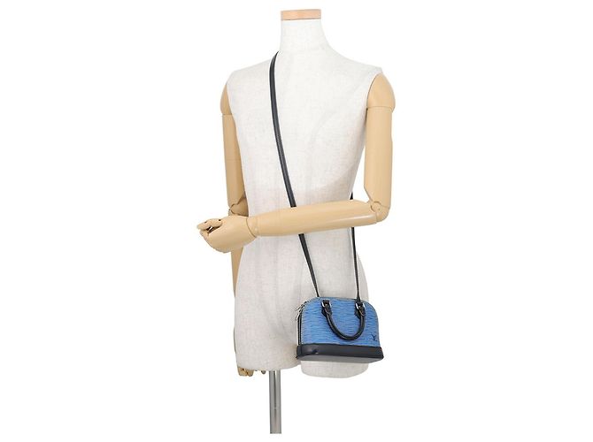 Borsa Louis Vuitton Alma Nano Epi Denim - vista 4