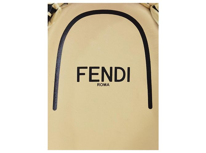 Fendi natural raffia woven mules - view 12