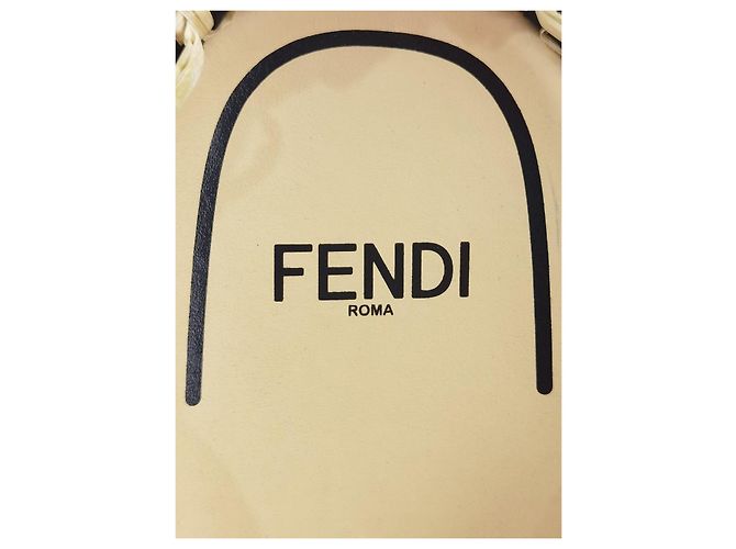 Fendi natural raffia woven mules - view 13