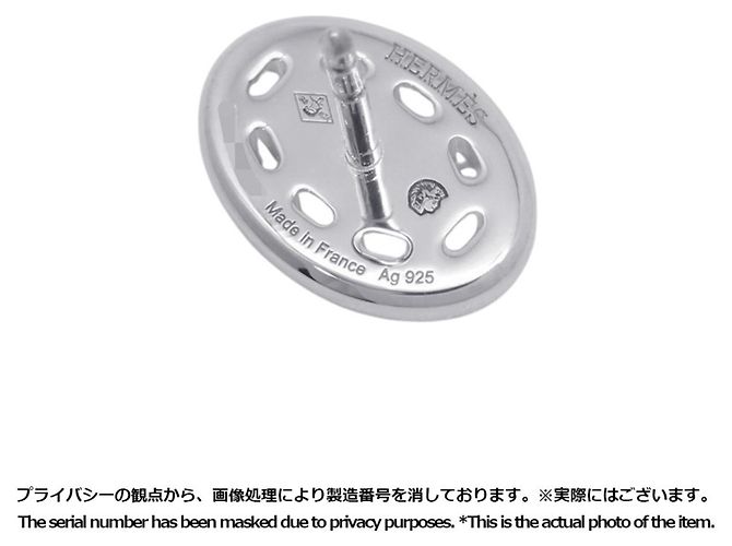 Hermès Orecchini a lobo Hermes Silver 925 - vista 10