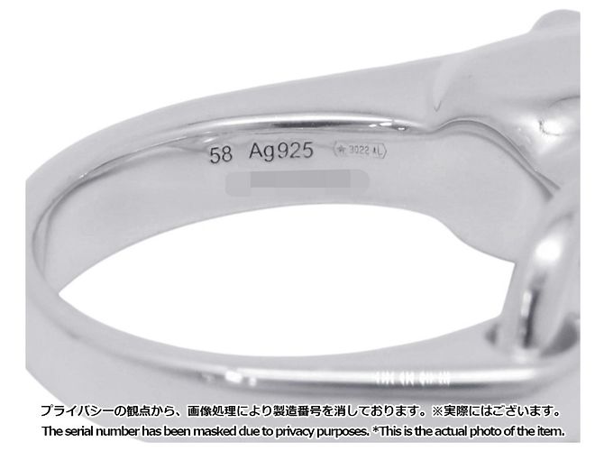 Hermès Hermes Galop Silberband Ring - Ansicht 11