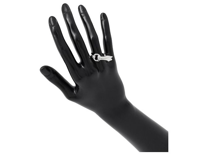Hermès Hermes Galop Silberband Ring - Ansicht 4