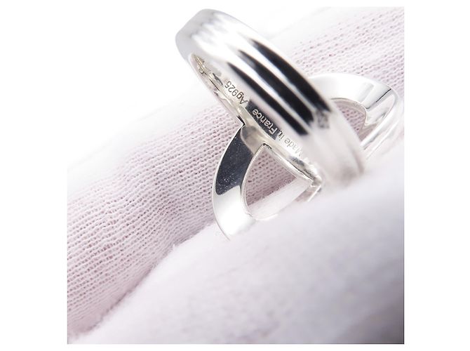 Chaîne d'ancre Hermès Hermes Chaine d'Ancre 24 Silver Band Ring - Ansicht 8