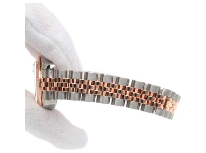 Reloj automático Rolex de oro rosa y acero inoxidable - vista 9