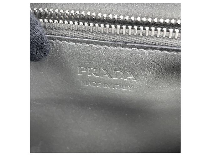 Borsa Prada in pelle argento - vista 18