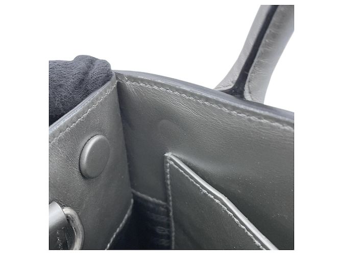 Borsa Prada in pelle argento - vista 7