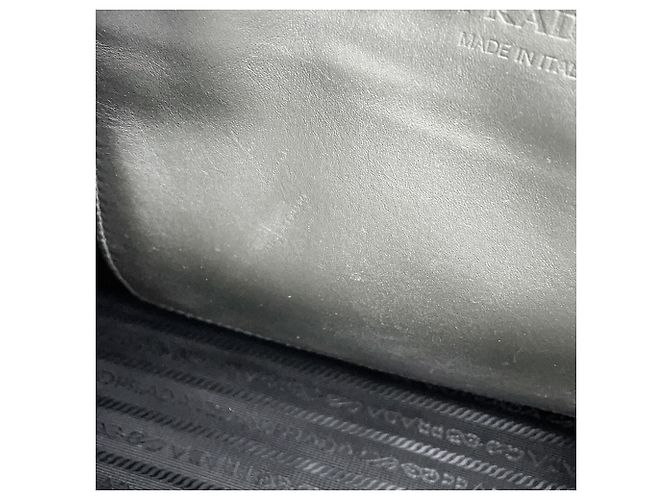 Borsa Prada in pelle argento - vista 8