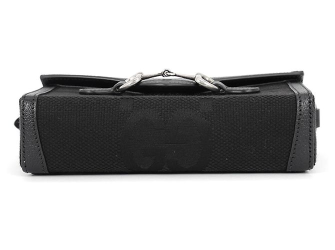 Borsa Gucci Horsebit 1955 Jumbo GG - vista 3