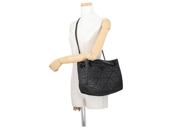 Borsa a spalla con catena Prada - vista 5