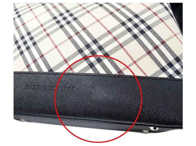 Borsa in tela Burberry - vista 8