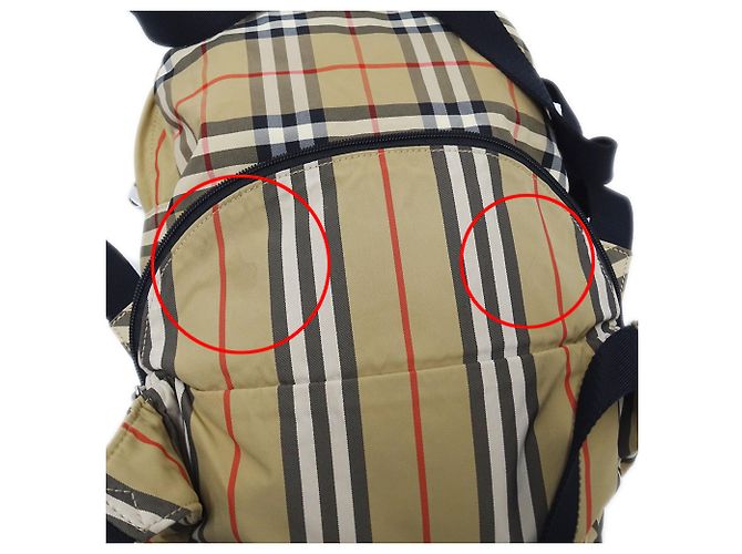 Marsupio e borsa a mano Burberry in nylon beige - vista 10