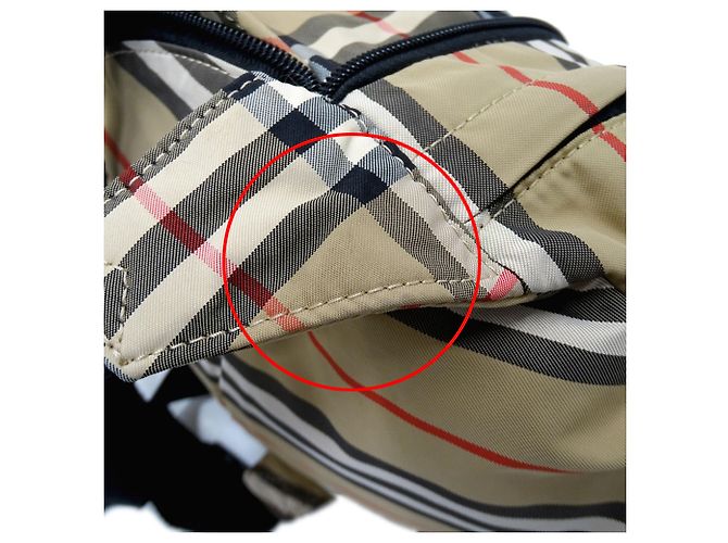Marsupio e borsa a mano Burberry in nylon beige - vista 11
