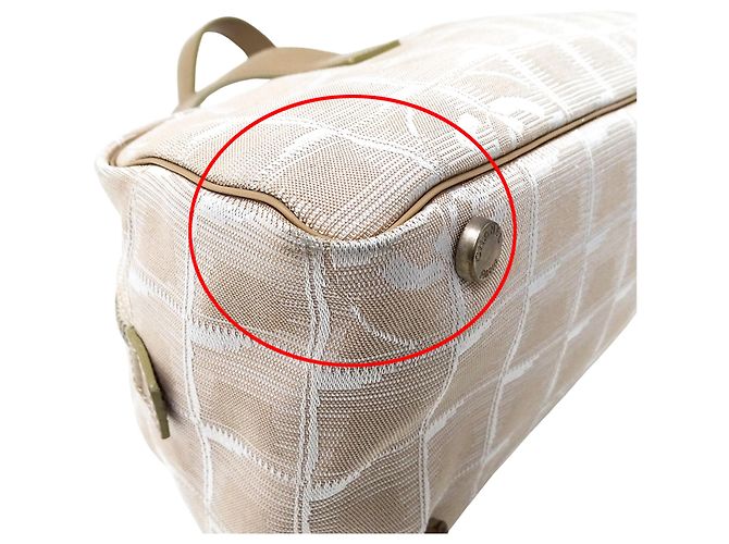 Borsa a mano Chanel in nylon rosa - vista 11