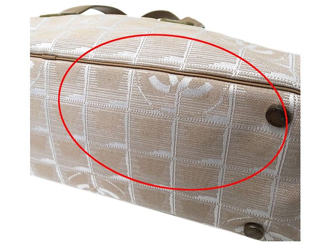 Borsa a mano Chanel in nylon rosa - vista 13