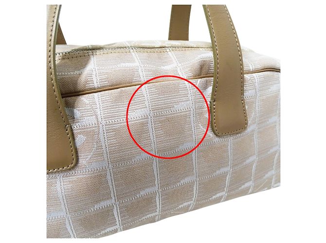 Borsa a mano Chanel in nylon rosa - vista 14