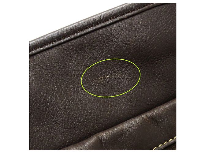 Borsa in pelle Loewe beige e verde - vista 14