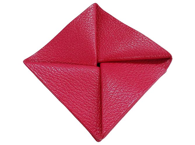 Hermès Monedero Hermes de piel Chevre rosa - vista 2