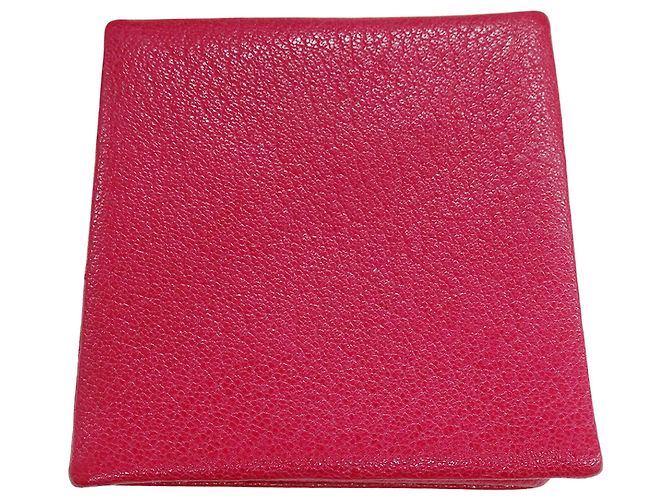 Hermès Monedero Hermes de piel Chevre rosa - vista 3