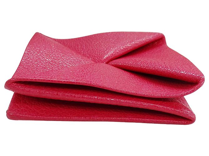 Hermès Monedero Hermes de piel Chevre rosa - vista 4