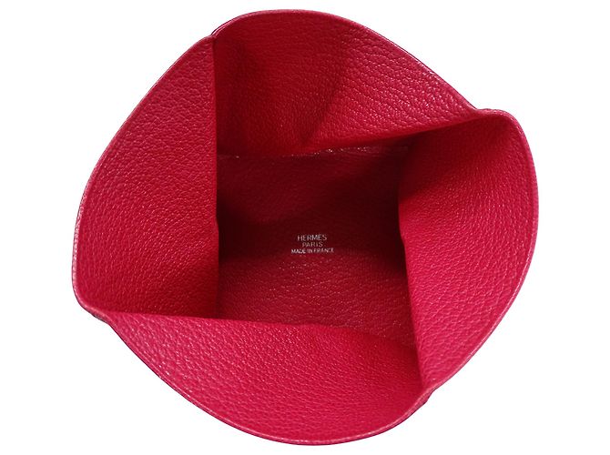 Hermès Monedero Hermes de piel Chevre rosa - vista 5