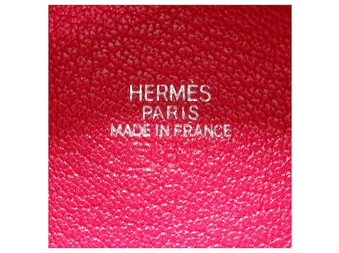 Hermès Monedero Hermes de piel Chevre rosa - vista 6