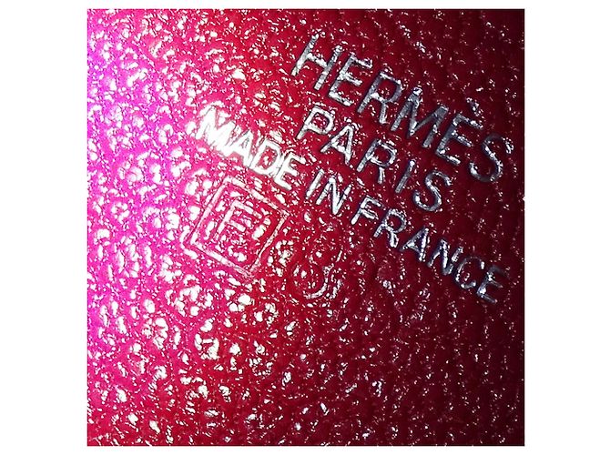 Hermès Monedero Hermes de piel Chevre rosa - vista 7