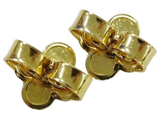 Pendientes de botón Louis Vuitton Gold - vista 4