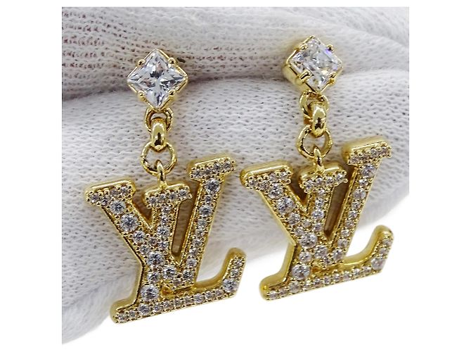 Pendientes de botón Louis Vuitton Gold - vista 6